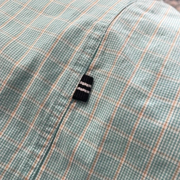 Nautica slim fit men’s long sleeved button down Checked Mint green Size Medium - Picture 12 of 13